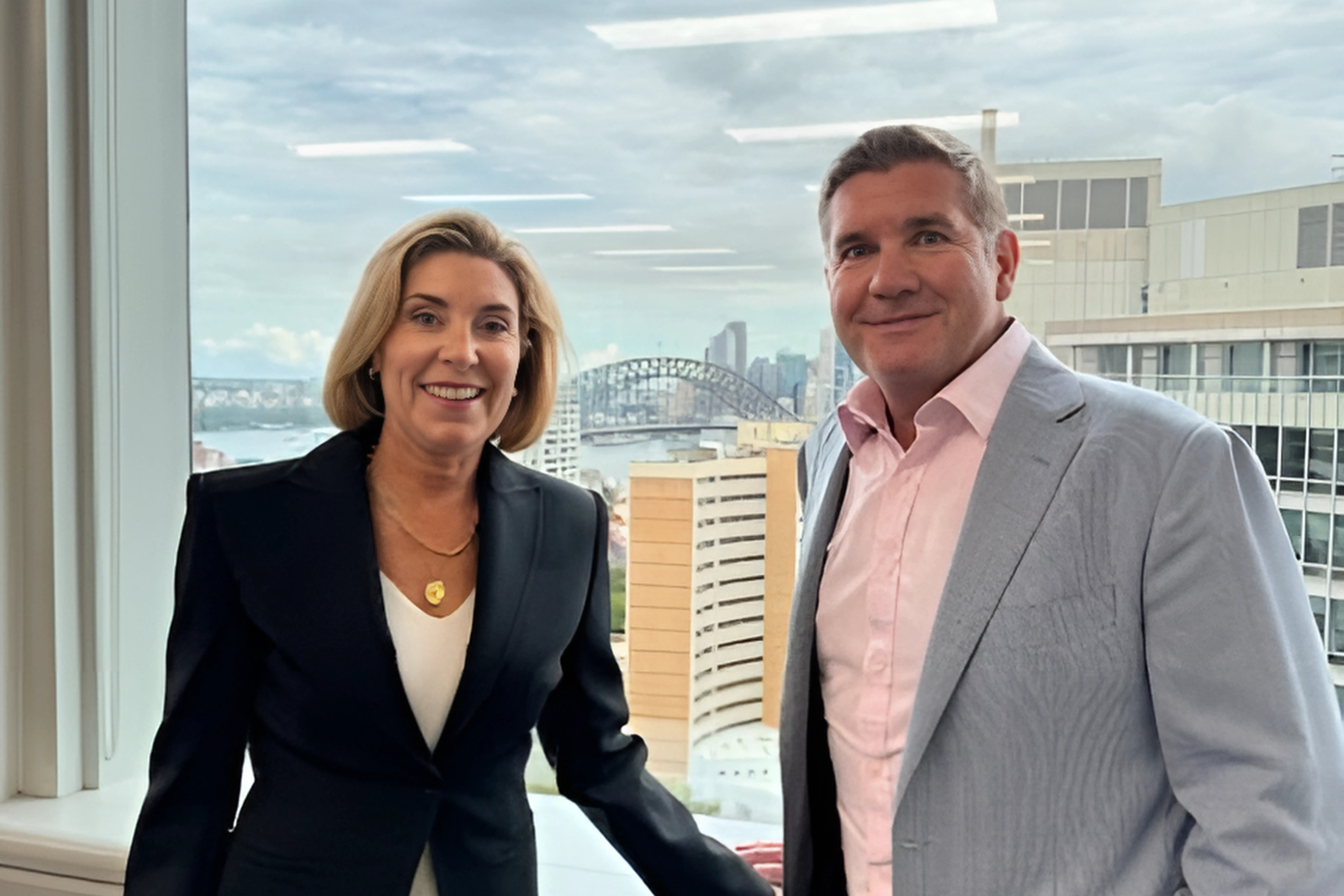 Sherlock Wealth owners Jacqui and Andrew Sherlock at their North Sydney office.